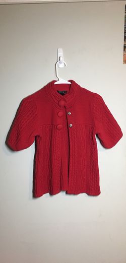 Petite Short Sleeve Cardigan Sweater