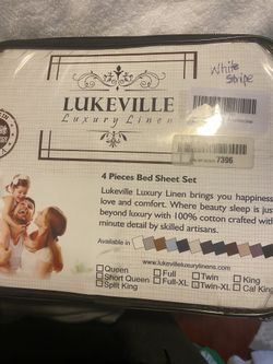 New Twin Sheet Set- Pure White Stripe