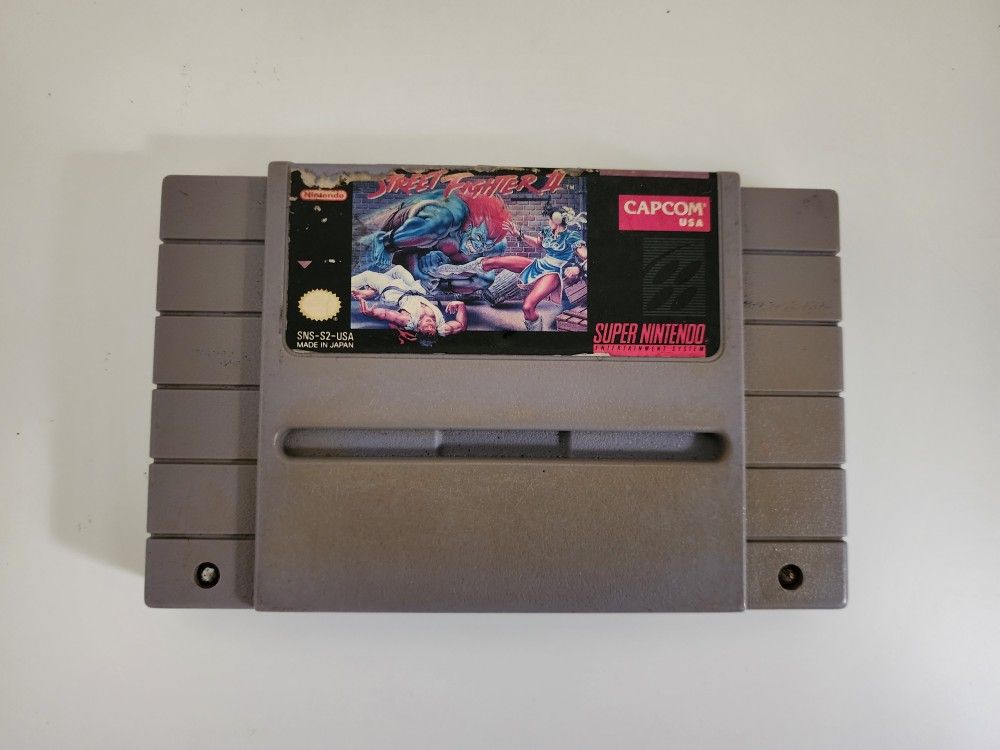 Vintage Super Nes Nintendo Street Fighter II 2 
