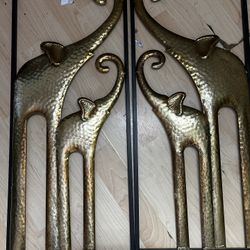 Gold Elephant Wall Decor (2)
