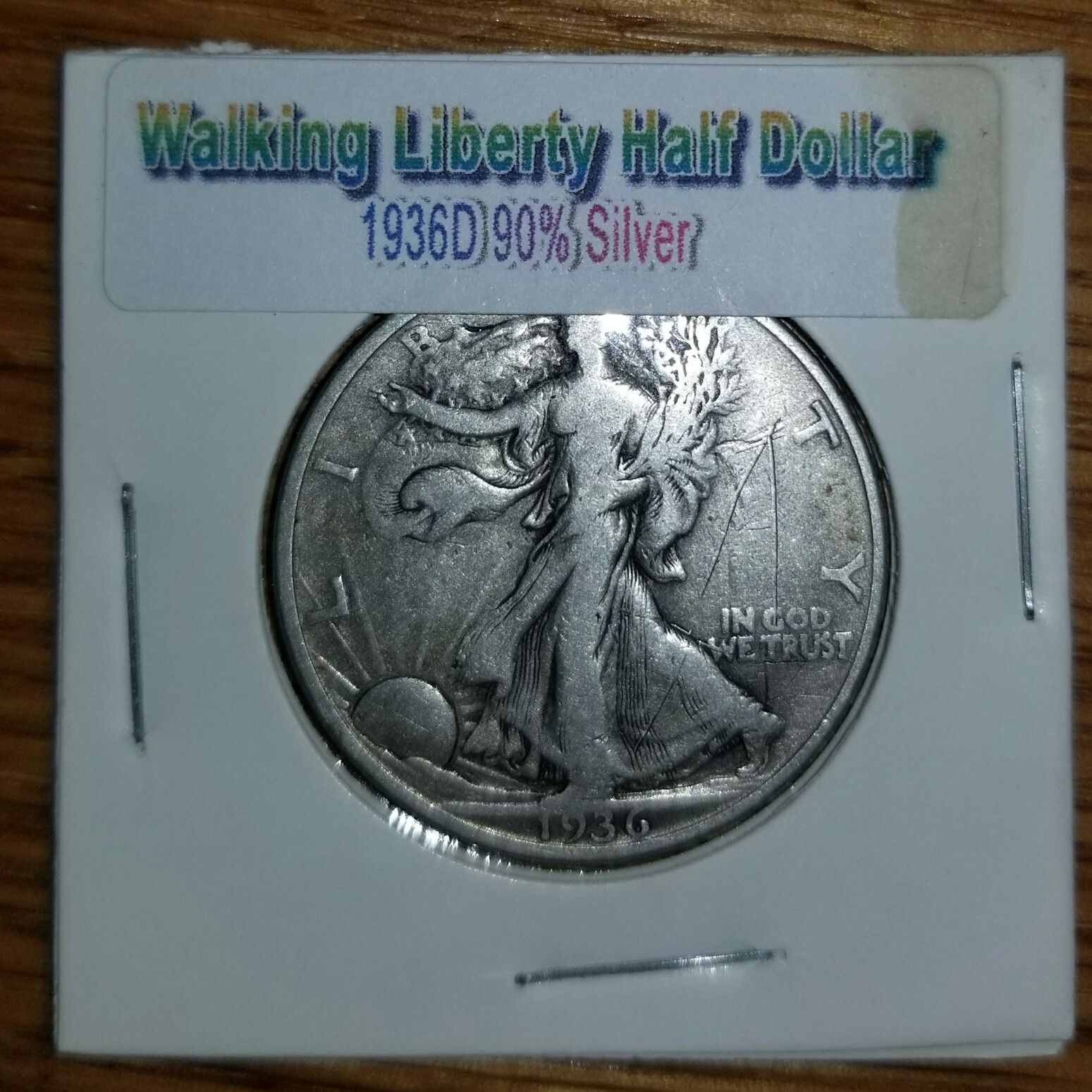 1936D Walking Liberty Half Dollar 90% Silver 84 Yrs Old