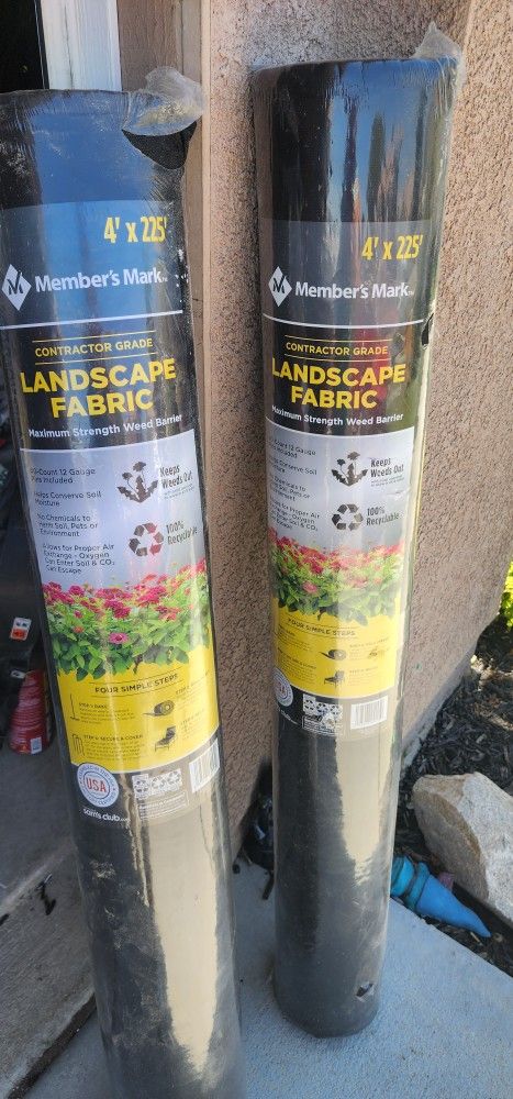 2 Rolls Of Landscape Fabric