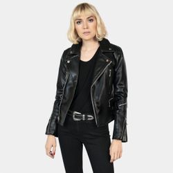 Straight to Hell Women’s Defector Vegan Leather Jacket