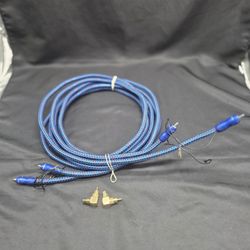2x AudioQuest SUB-1 10ft / 3m Subwoofer RCA Cables + MartinLogan 90° Adapters