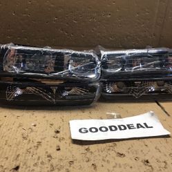 #190 Set of Headlights + Park Signal Lights for 99-06 Tahoe Suburban w/o Fog Light