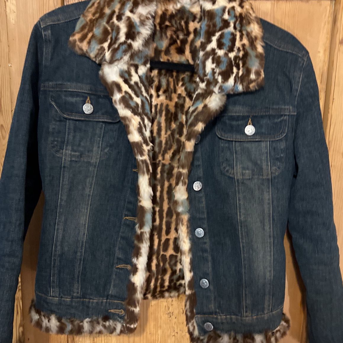 Leopard Lined Denim Jacket