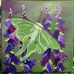 Luna Moth Painting 