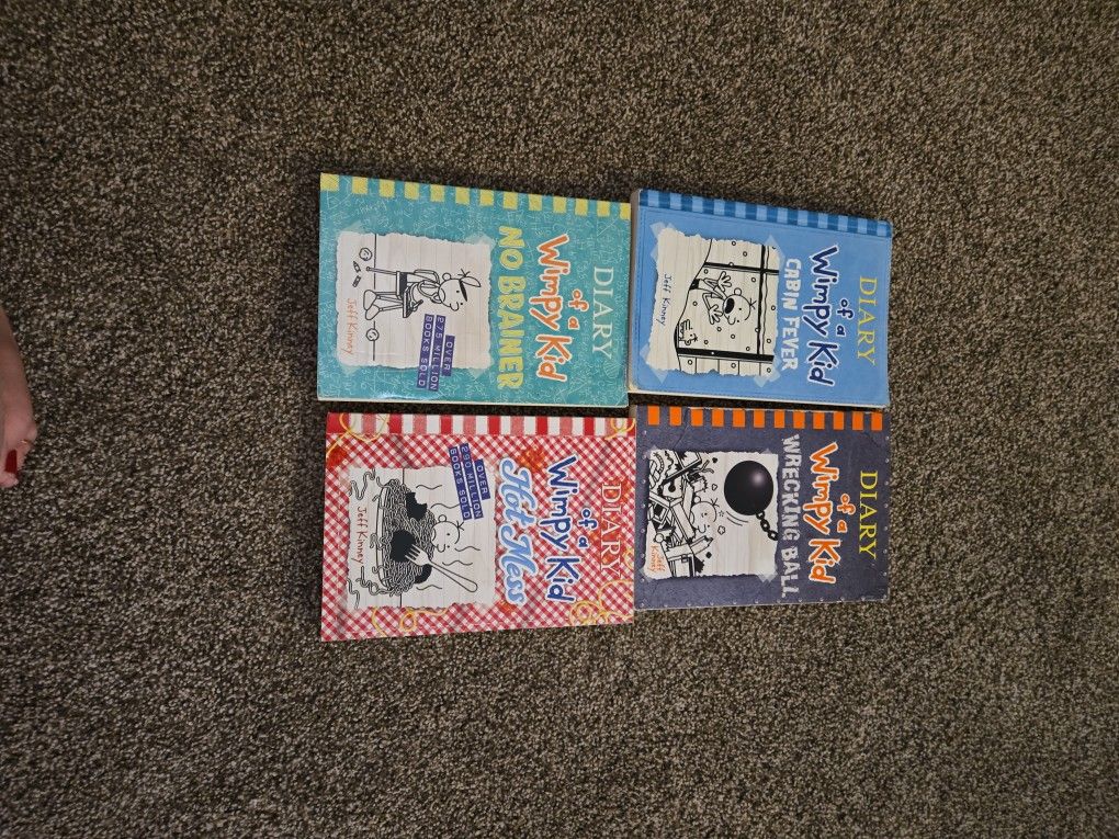 Soft Back Diary Of Wimpy Kid Books.