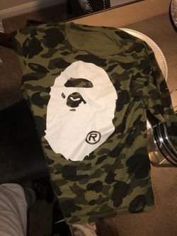 Bape Long Sleeve T shirt dry cleaned 100$ obo