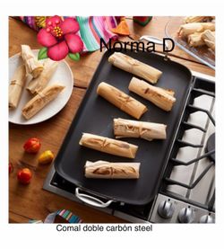 Comal doble carbón steel Nuevo en su caja 🌺 princess house 🌺