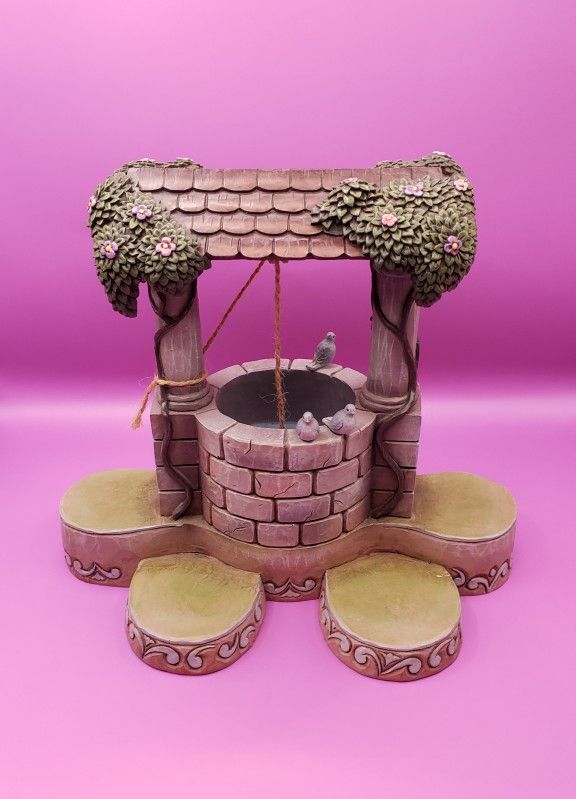 Jim Shore Disney Traditions Wishing Well Display Base Item(contact info removed)(no box)