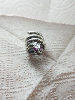 925 STERLING SILVER SNAKE RING .