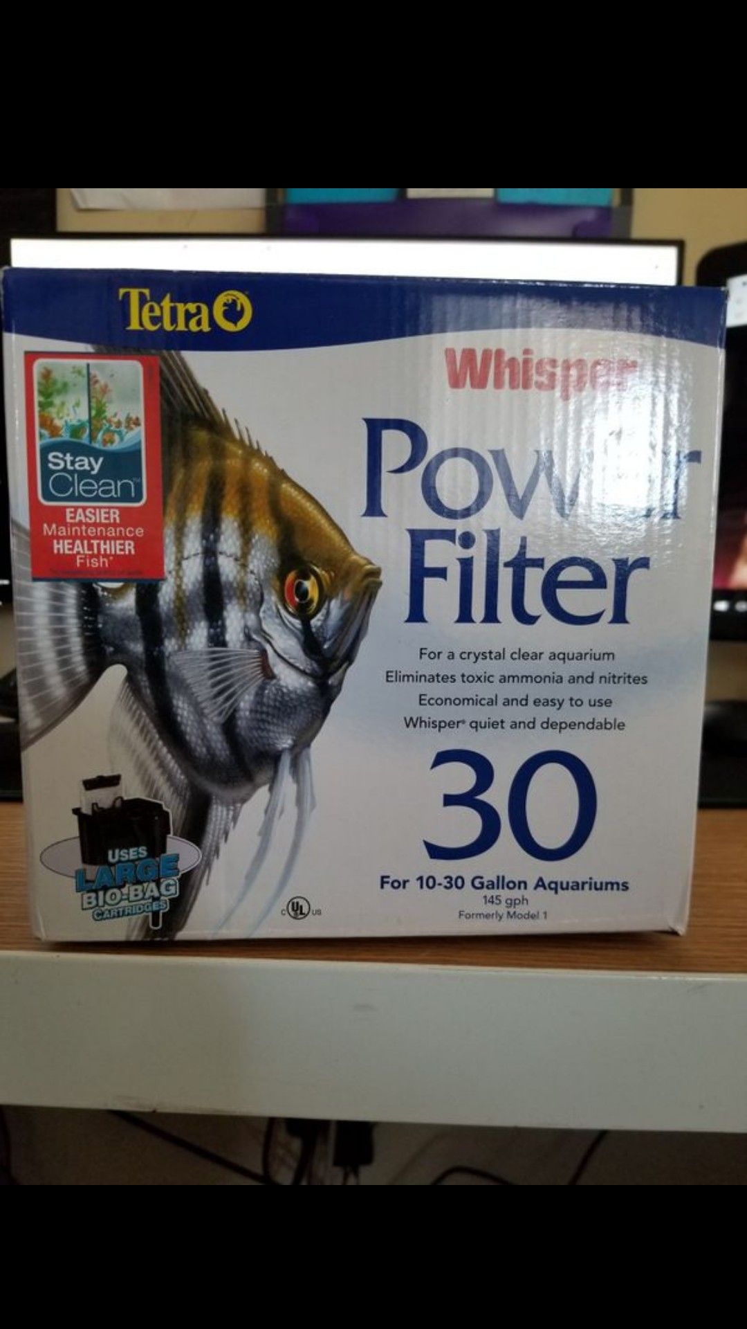 Tetra Whisper Aquarium Power Filter, 10-30 gal