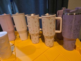 HydroJug Tumbler Collection and Stanley and a couple star bucks cups