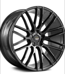 Black matte rims & Tires 90% Good