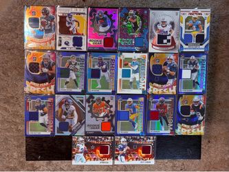 🔥 20 Football Patch/Memorabilia Card Lot – Mostly 2025 NFL Rookies | Travis Hunter, Malik Nabers, Abdul Carter & More 🔥
