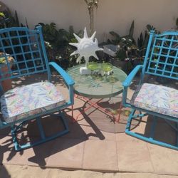 Turquoise Patio set 