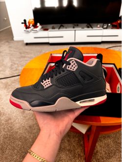 (Size 9) Air Jordan 4 Bred Reimagined