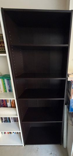 Black bookshelf bookcase excellent condition.