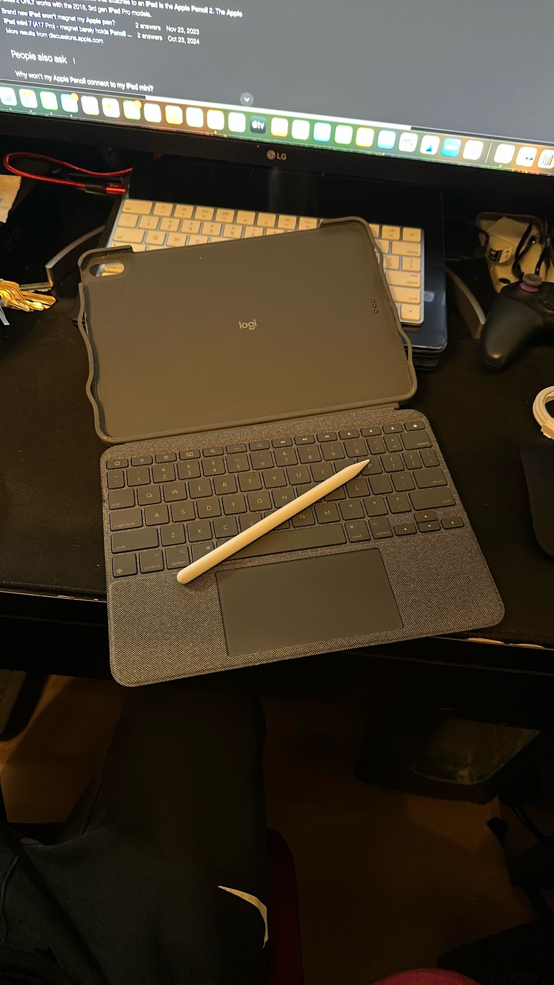 Apple Pencil 2nd Gen & Logitech folio/keyboard For iPad Air 4th/5th Gen