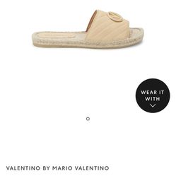 Valentino flat slid sandals brand new 