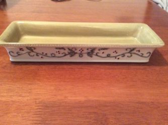 Holly and berries dish