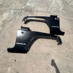 Jeep Wrangler Jk Front Fenders Black Oem Pair 2007 Through 2018