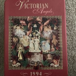 1994 Hallmark Victorian Angels Puzzle Comes In The Tin.   Puzzle Is New Still Sealed In Bag