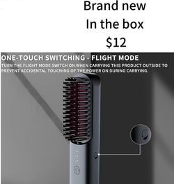😀 Wireless Hair Straightening Comb Anion,No Damage to Hair, Portable Straight Volume Dual-Purpose Hair Straightener Electric Hair Comb for Hairstyler