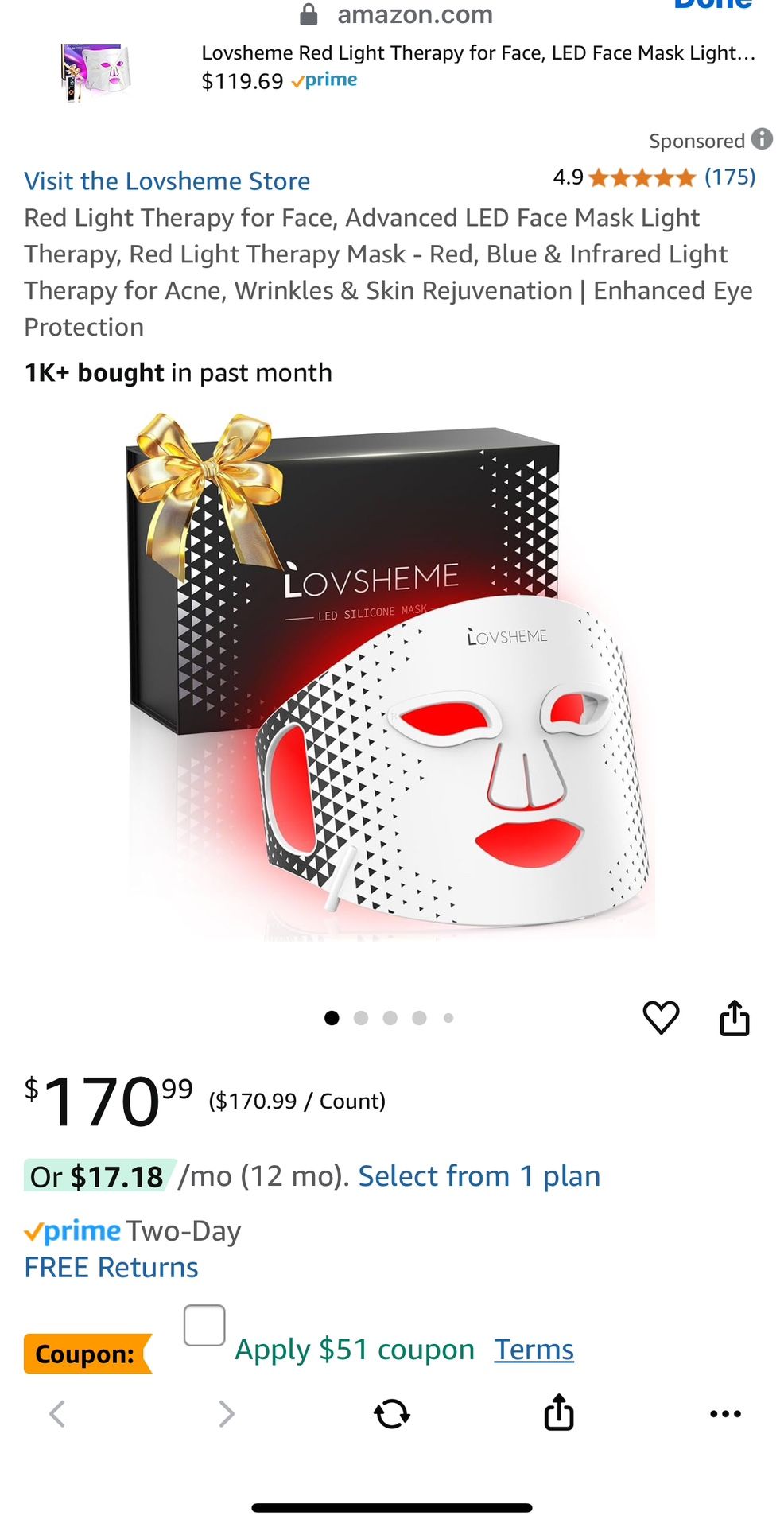 Face Mask Led