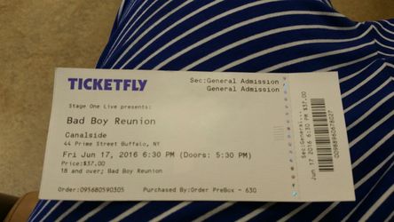 Bad boy concert