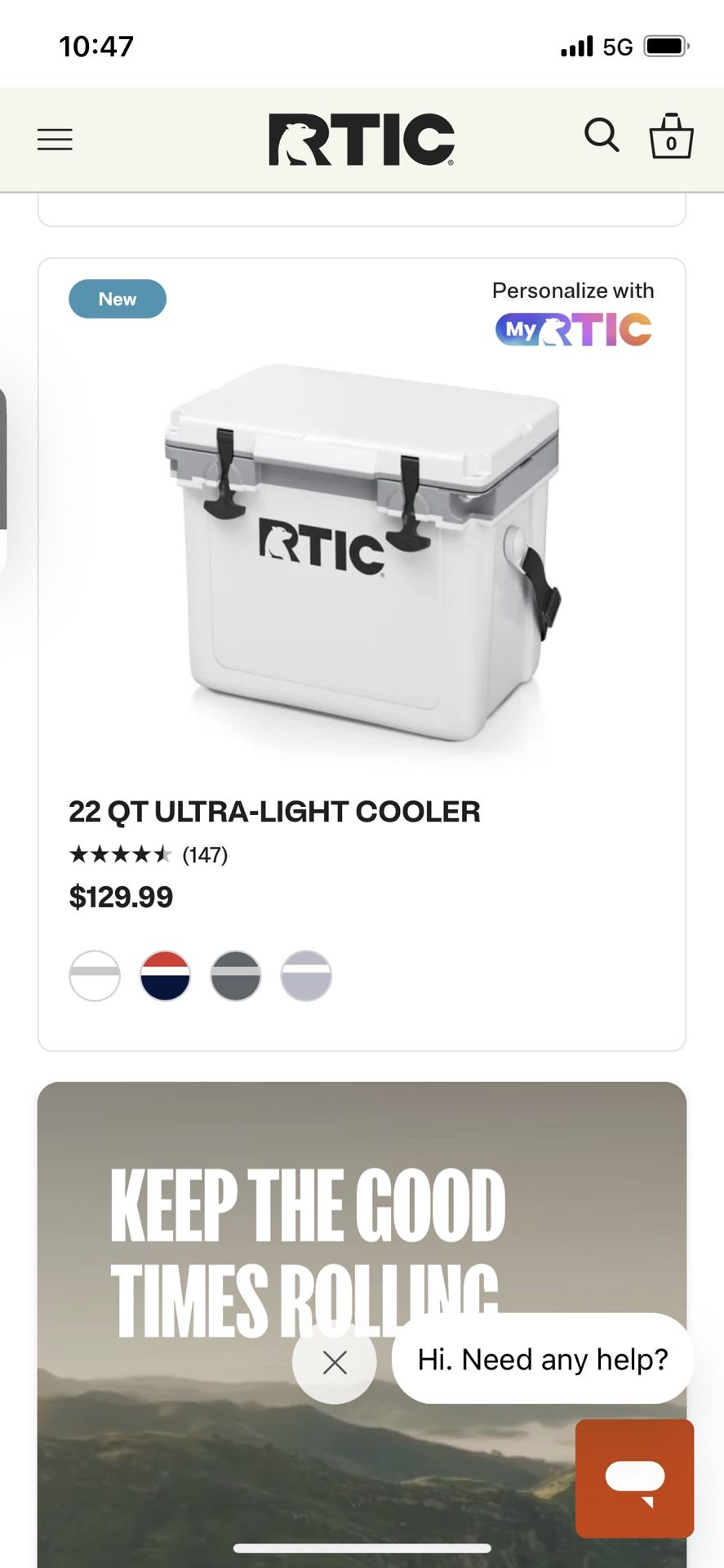 RTIC Cooler