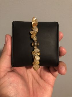 Citrine Bracelet with Amethyst Detail