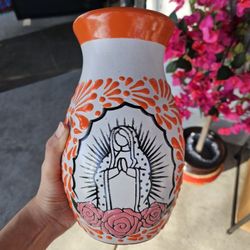 Virgencita Flower Vase 🧡🌹 NOW $35‼️