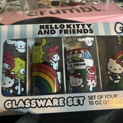 Hello Kitty Glassware Set