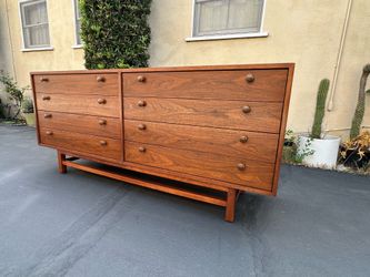 Mid century modern walnut dresser