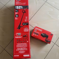 CRAFTSMAN 13" String Trimmer Kit / Weed Wacker + V20 Battery