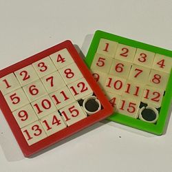 Two Vintage Number Puzzle Games 