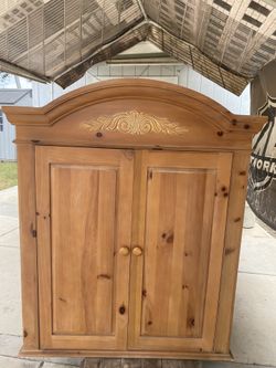 Two Piece Solid Wood Chest
