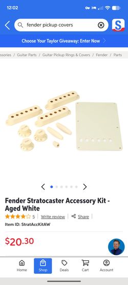 Fender Stratocaster Accessory Kit - Aged White