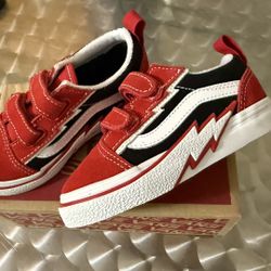 New W/ Box — Children’s Red/Black Vans