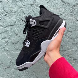 Jordan 4 Black Canvas