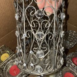 Box Of Candle Holders & Tealites