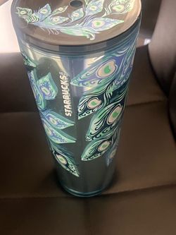 Peacock Starbucks cup