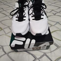 Men's White/ Black  FILA