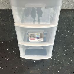 Sterilite 3 Drawer Cart Plastic
