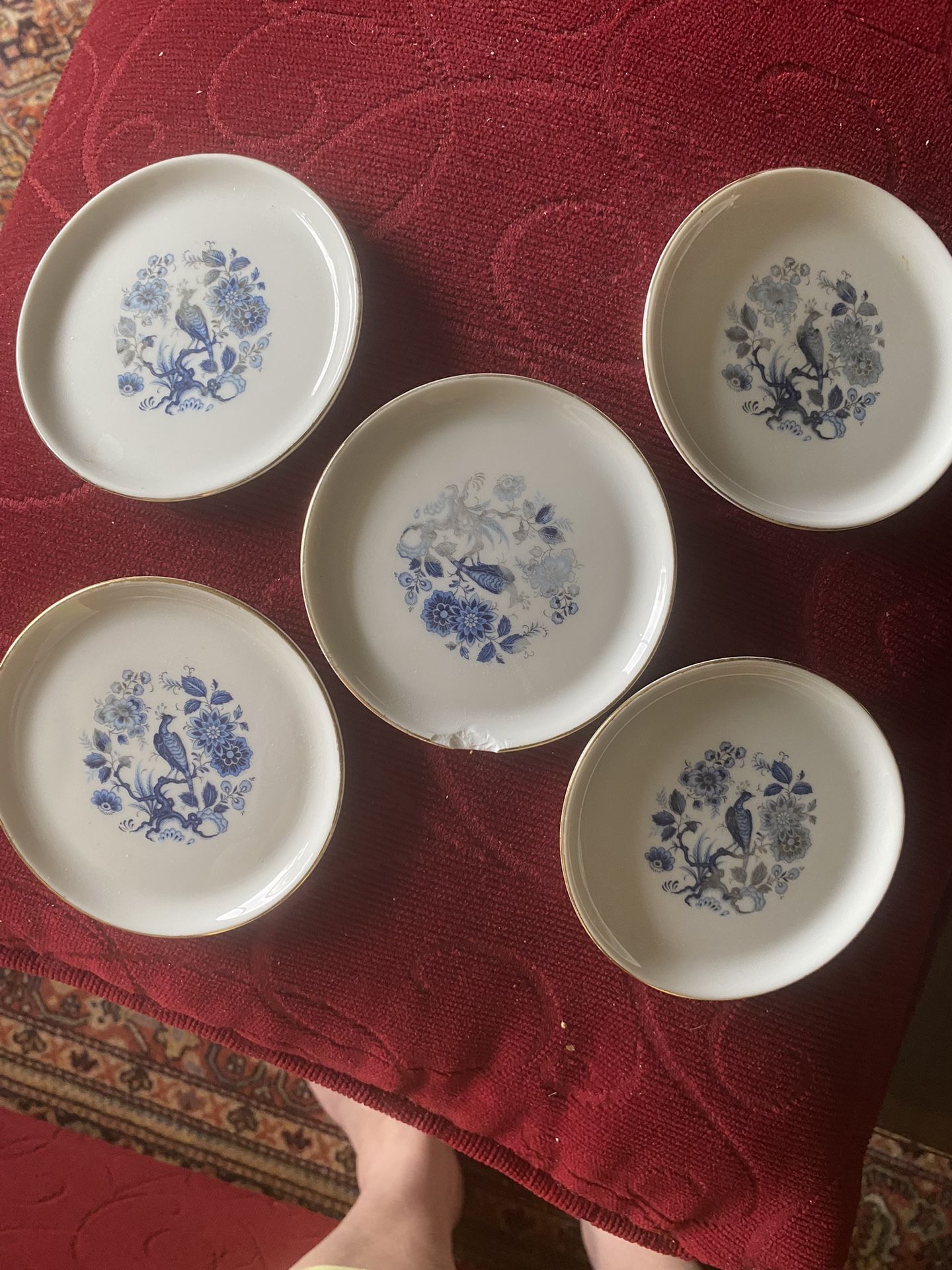 Set Of 5 Coasters (Russian China)