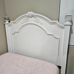 Twin White Panel Bed Frame