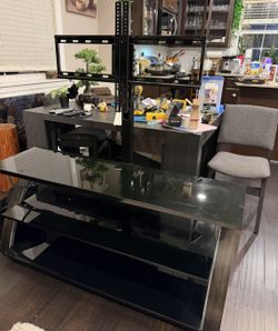 Whalen Payton 3-in-1 Flat Panel TV Stand for TVs up to 65", Charcoal