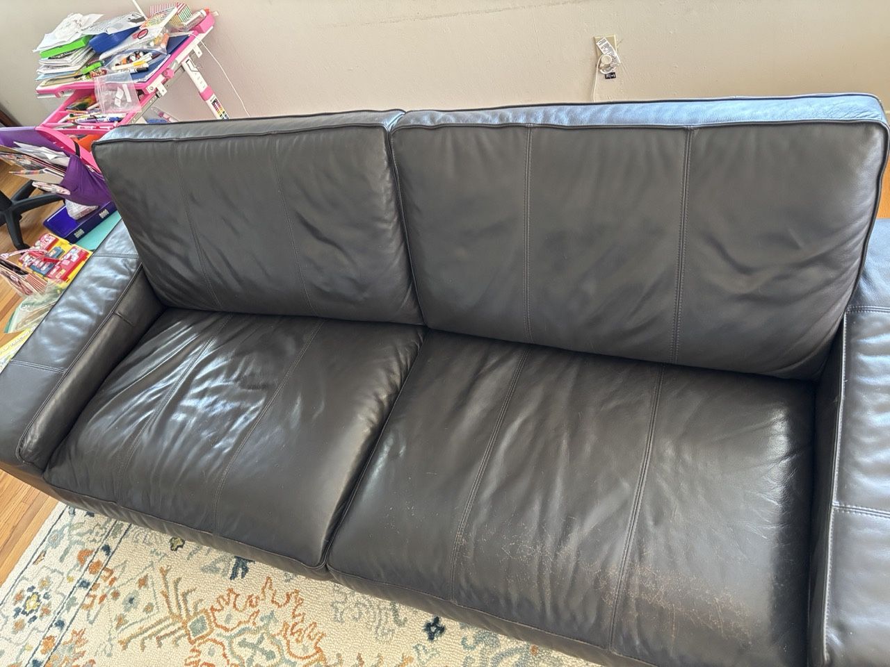 IKEA Kivik Leather Couch — Pickup Only